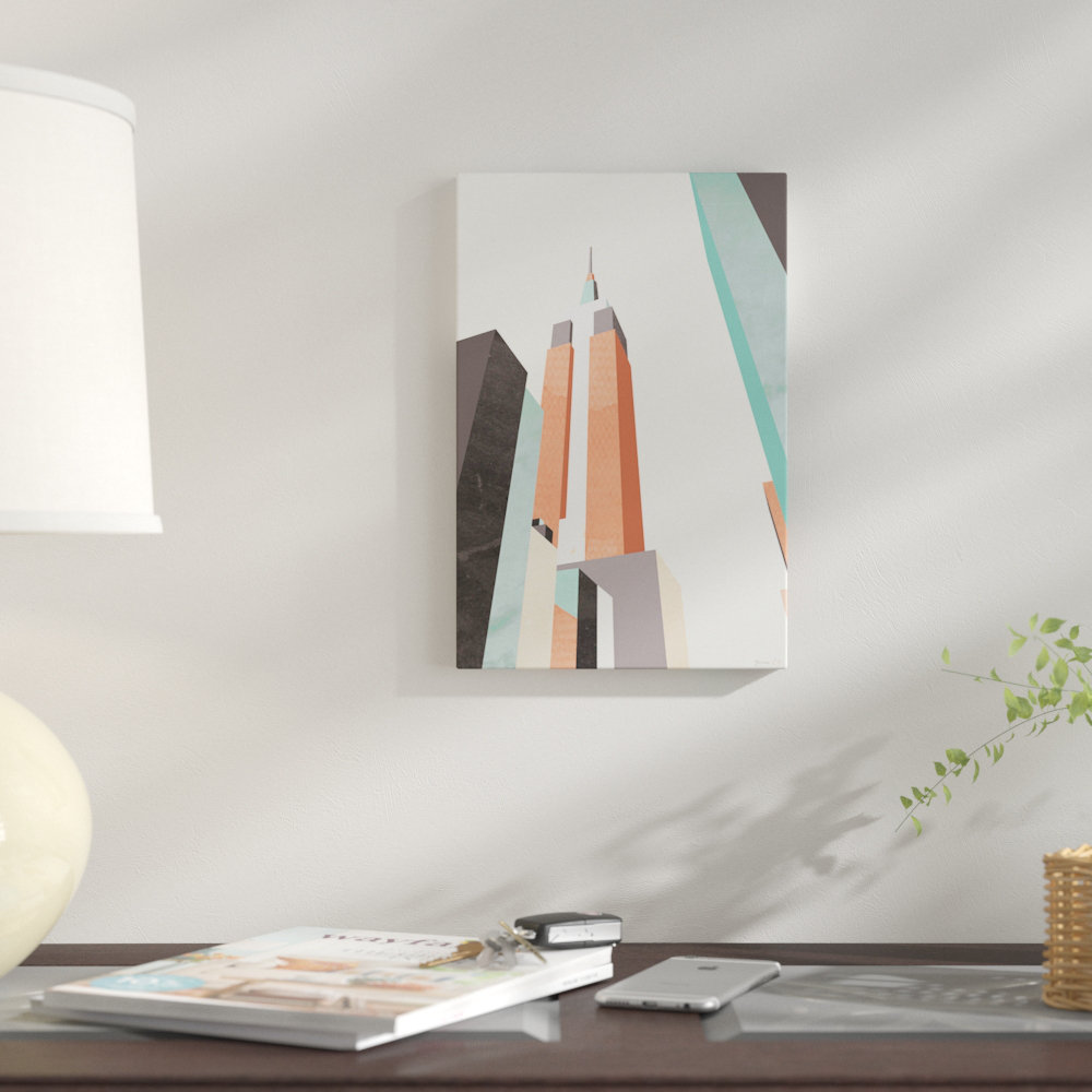 East Urban Home 'Graphic Pastel Architecture III' Graphic Art Print on ...
