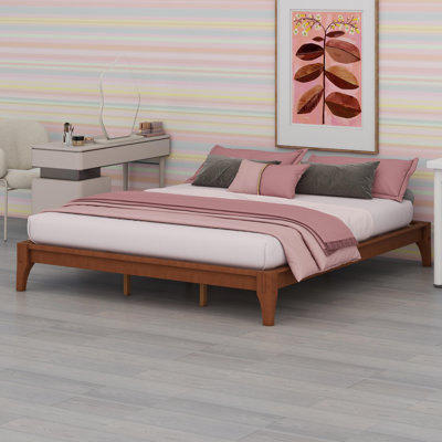 Bamboo Wood Platform Bed Frame