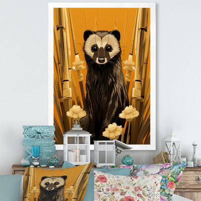 Découverte de suricate jaune, art mural Meercat