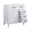 Meuble-lavabo de 30 po sans lavabo, base d'armoire seulement, armoire de salle de bain avec tiroirs, structure solide et panneau en bois aggloméré-2079184333