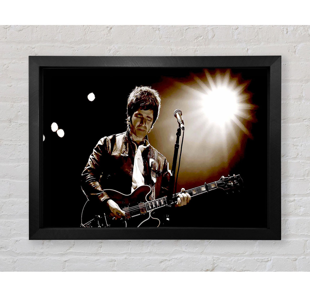 Noel Gallagher Oasis Sepia - Druck