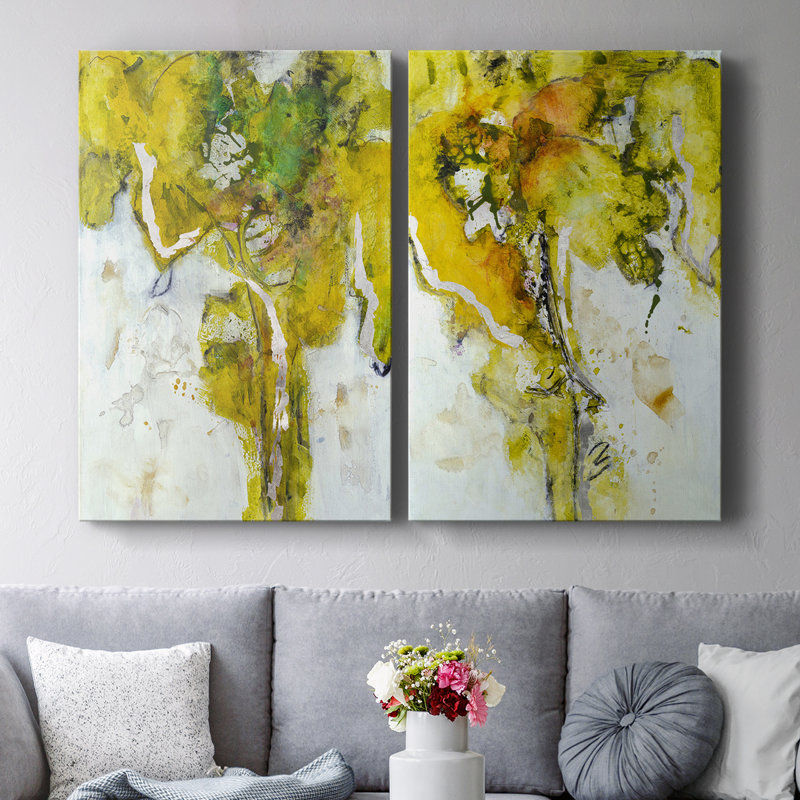 Toile tendue Golden Foliage I-Premium Gallery - prête à être accrochée