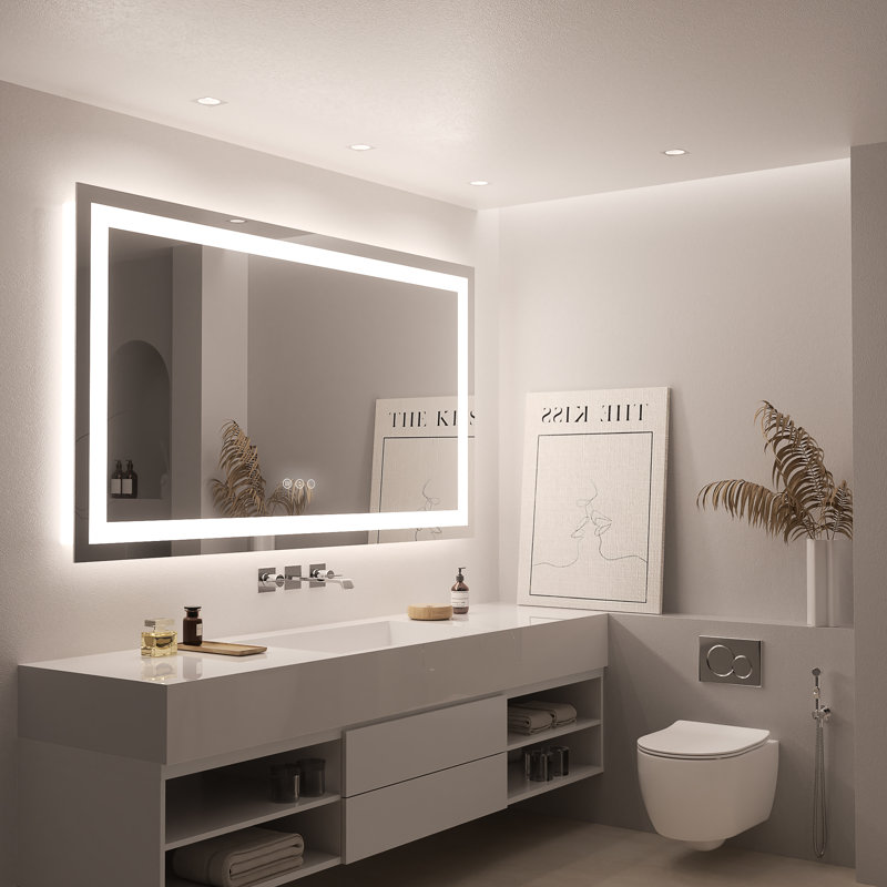 Miroir de salle de bain rectangulaire, 40 po x 70 po
