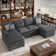 Rezarta 3-Piece Upholstered Sectional