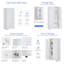 Armoire de rangement haute et large autoportante avec 4 portes, tablettes réglables, dispositif anti-basculement, blanc - L 31,3 po x l 15,6 po x H 62,3 po