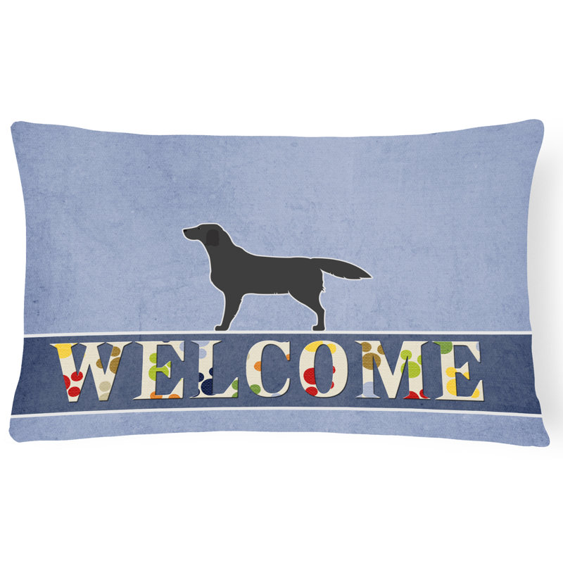 Coussin Labrador Retriever Welcome