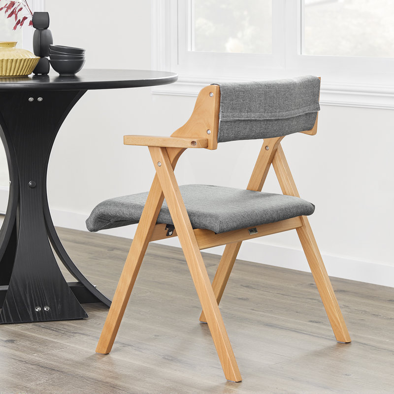 43cm H Upholstered Upholstered Back Armchair, Light Grey