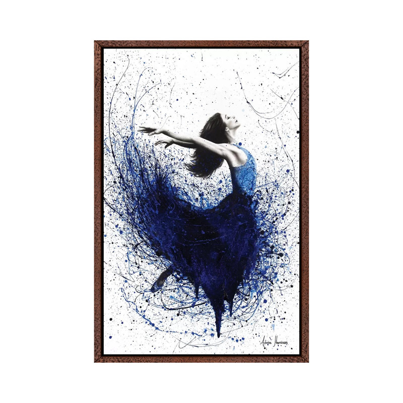 Deep Sea Dancer by Ashvin Harrison - Print on Canvas, 101.6 cm H x 66.04 cm W, Classic Brown Wood Framed