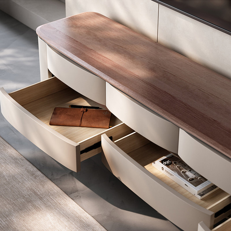 TV Stand and Coffee Table Set with Large Storage