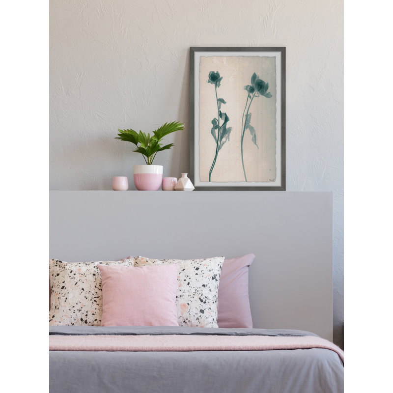 Tall Stems - Single Picture Frame Painting, 30cm H x 20cm W x 3.81cm D