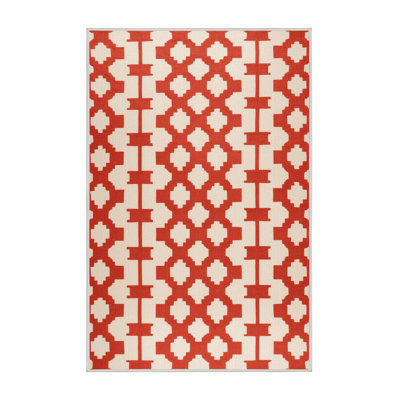 Machine Washable Trellis Beige Area Rug