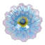  Solar LED Floral Glass Bird Bath with Stand - Dahlia-1087187616