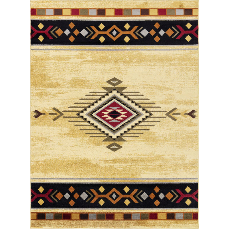 Tapis décoratif contemporain, Rectangle 7 pi 10 po x 10 pi 3 po