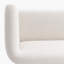 Causeuse ronde avec accoudoirs (beige et naturel)-130105559