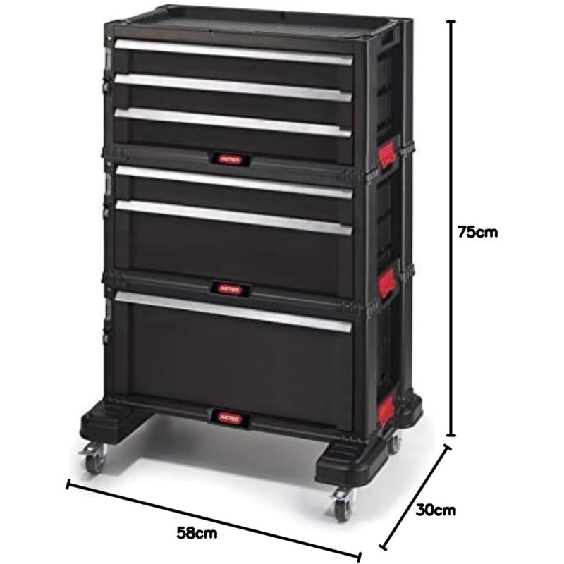 Keter 6 Drawer Tool Chest Set 237786