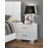 Clapp 2-drawer Nightstand White High Gloss