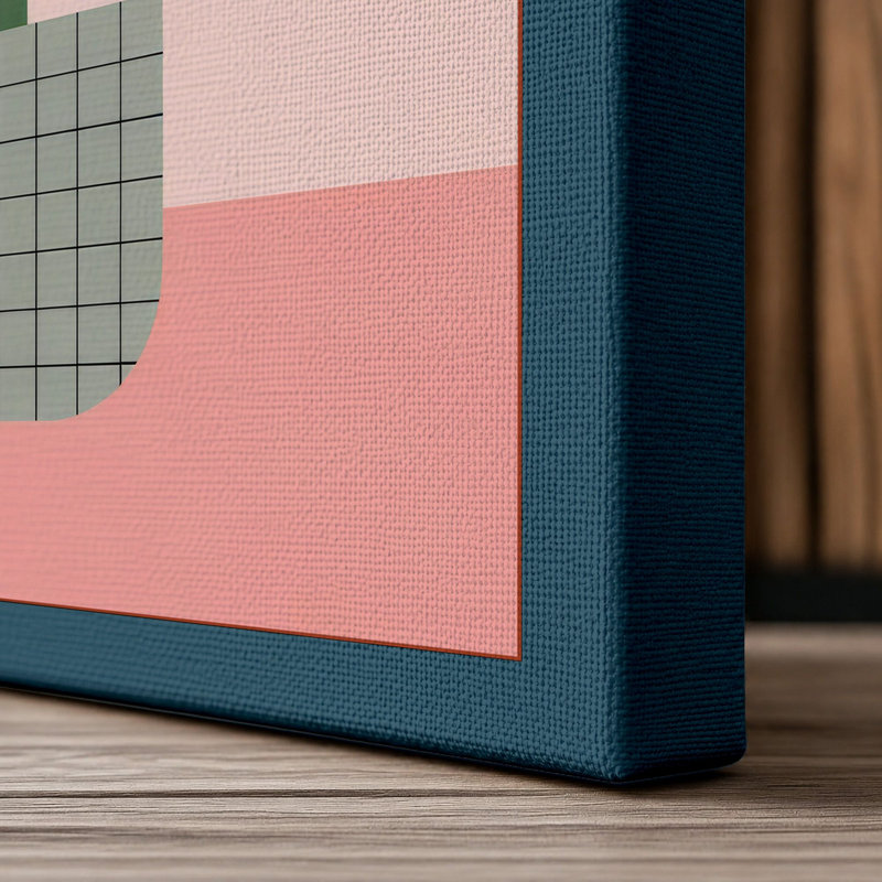 Print, 24x16 - 61.0 x 40.6 cm, Teal Border