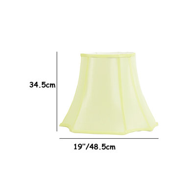 39cm H Silk Bell Lamp Shade ( Screw On ) in Cream