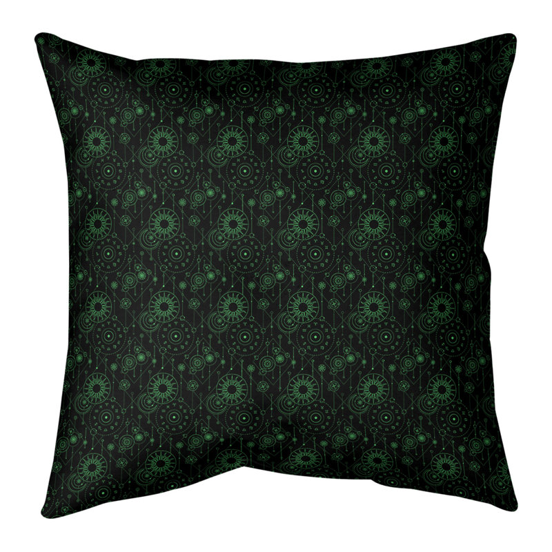 Place de l'astrologie Katelyn Elizabeth, Bourre en polyester, 20 po x 20 po, Noir