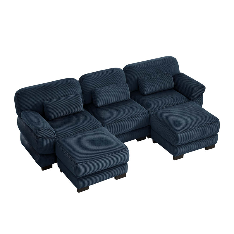 Canapé modulaire Cloud Couch, Blue Corduroy