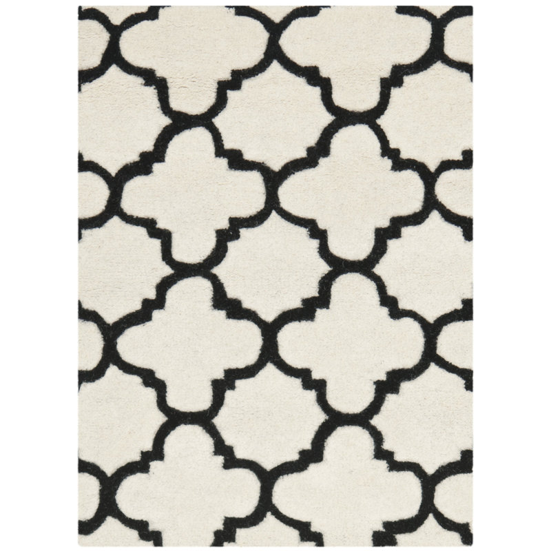 Tapis en laine touffeté à la main Carolene, Rectangle 2 pi x 3 pi