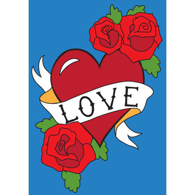 Drapeau de jardin en polyester 18 x 13 po Cecilya