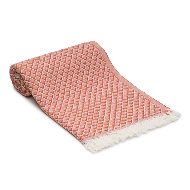Ensemble de serviettes Serenity Grid, Terracotta