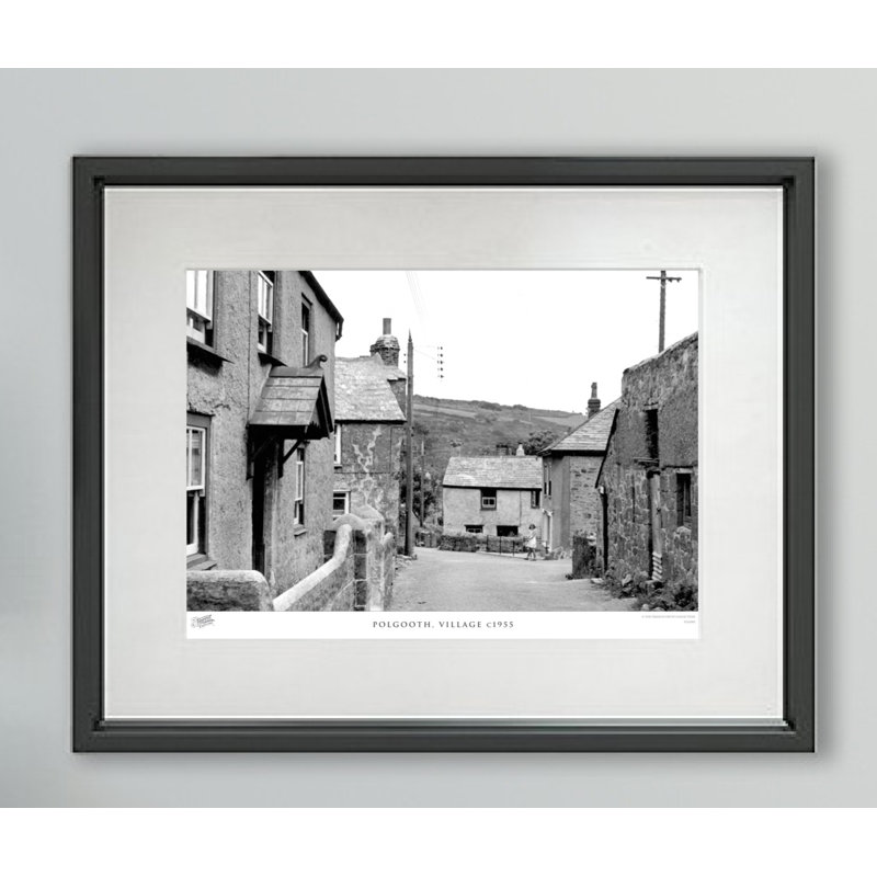 Polgooth, Village C1955 - Single Picture Frame Print, 40cm H x 50cm W x 2.3cm D