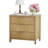 Modern Fluted Bedside Table with 3 Drawers-262778511-254637064