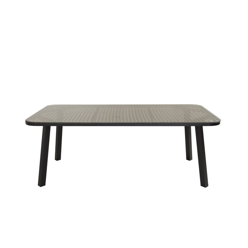 Florina Rectangular Metal Extendable Outdoor Dining Table , 200cm cm W 100cm cm D
