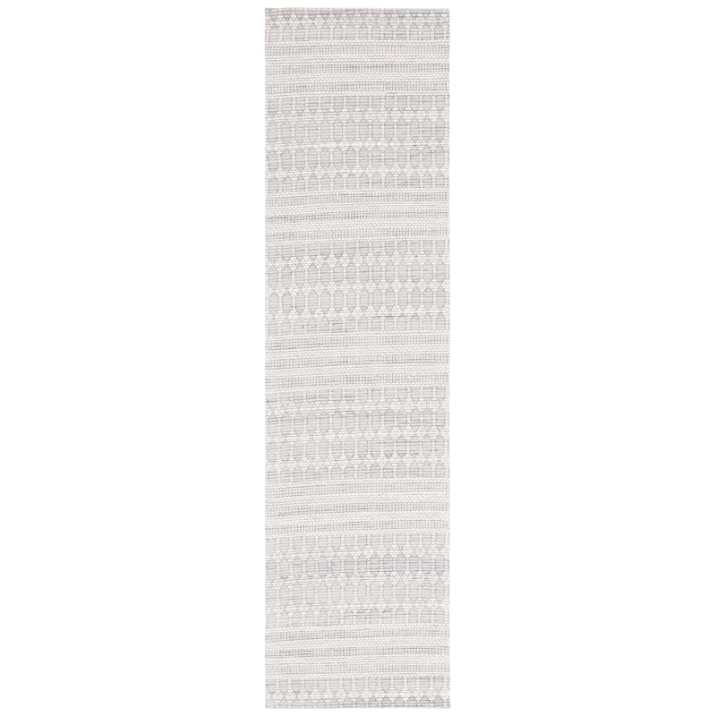 Tapis géométrique tissé à la main Busbee, Tapis de couloir 2 pi 3 po x 9 pi