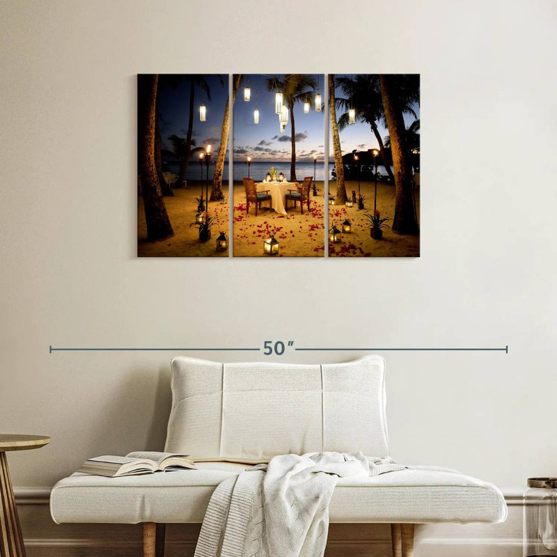 Gillard Romantic Beach Dinner, 24" H x 38" W