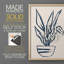 Marine Plant Sketches III - reproduction encadrée de qualité supérieure - prête à être accrochée - aucun clou requis - aucun clou requis-321380582-321380577