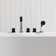 Vikran 3 Handle Deck Roman Tub Faucet with Diverter