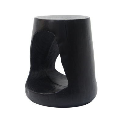 Hollow Side Table, Wood-Like Texture