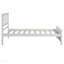 Lit plateforme en bois simple, blanc-138197541
