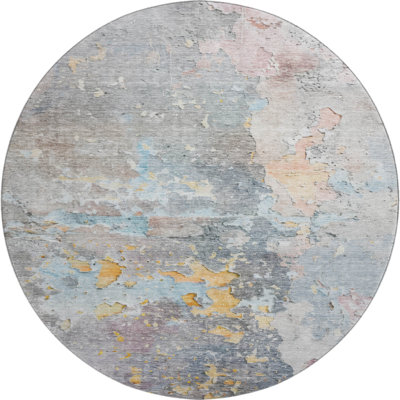 Premium Machine Washable Larock AMF1234 Abstract Rug
