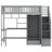 Imantas Kids Twin Loft Bed with Drawers-2144086728