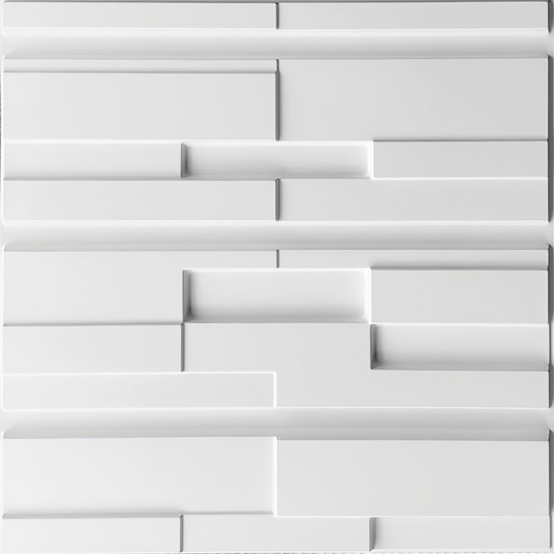 Panneaux muraux blancs 19,7 po x 19,7 po Falkirk Ross (paquet de 1)