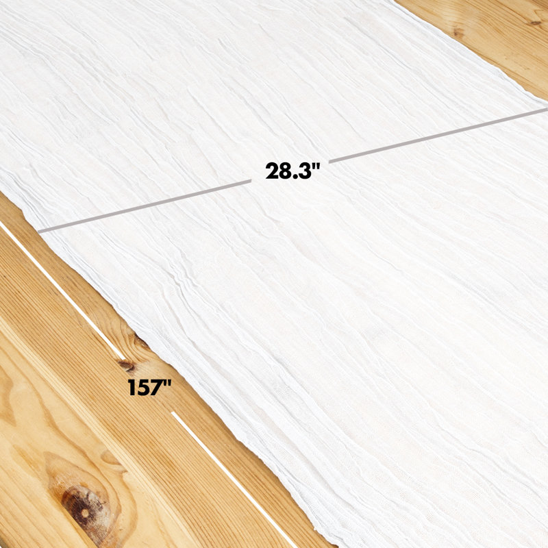 Nappe Sheer Gauze, Blanc