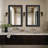 Wooden Frame Flat Mirror-204780680-204780679