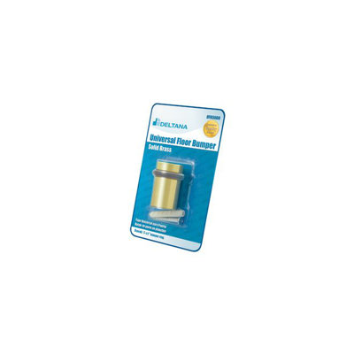 Deltana UFB5000BP3 Universal Floor Bumper Blister Pack 2", Solid Brass in Polished Brass