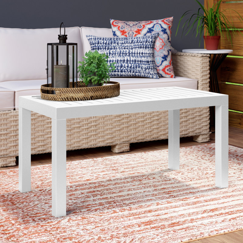 Table basse Brette, Blanc