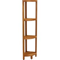 Sharon 16 W x 60 H Bathroom Shelf Finish: Gray Teak