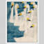 Art mural encadré de cygnes minimalistes, impression moderne d'oiseaux aquatiques pour un décor de salon ou de salle de bain tranquille-112374868-112374871