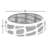 Bowls Glass Modern Pattern for Home Office Living Room Decor - 5" Black & White
