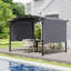 3.6m x 2.83m Arc-Shaped Metal Pergola