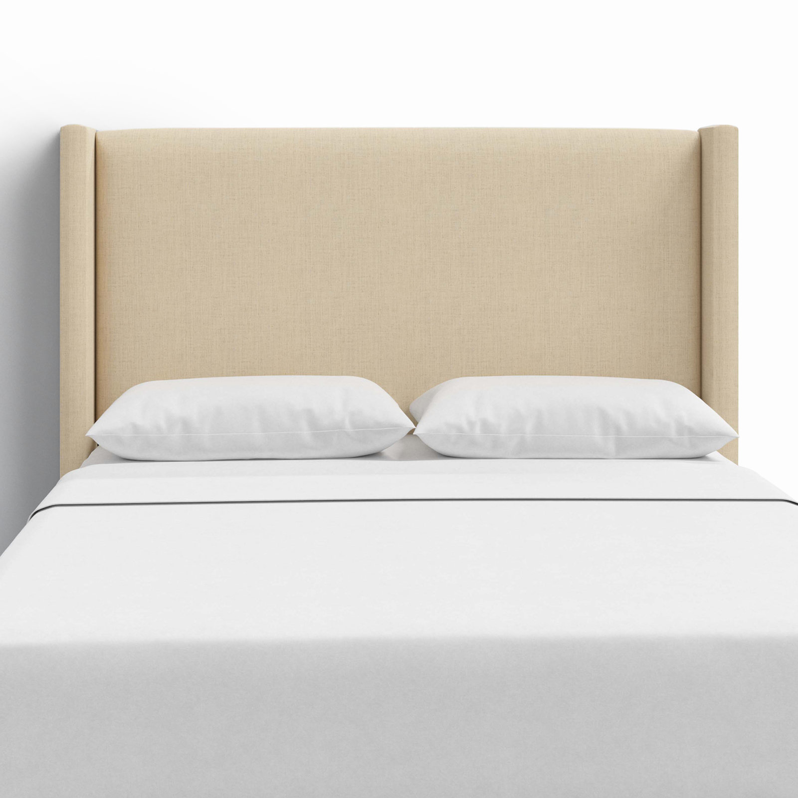 Hanson Upholstered Headboard, Full, Classic Linen Linen