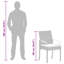  4 chaises de jardin en rotin gris et bleu marine et acacia-24154207-24154206