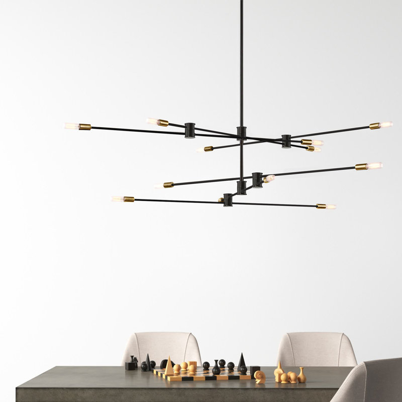 Jordy 12-Light Chandelier, Bronze